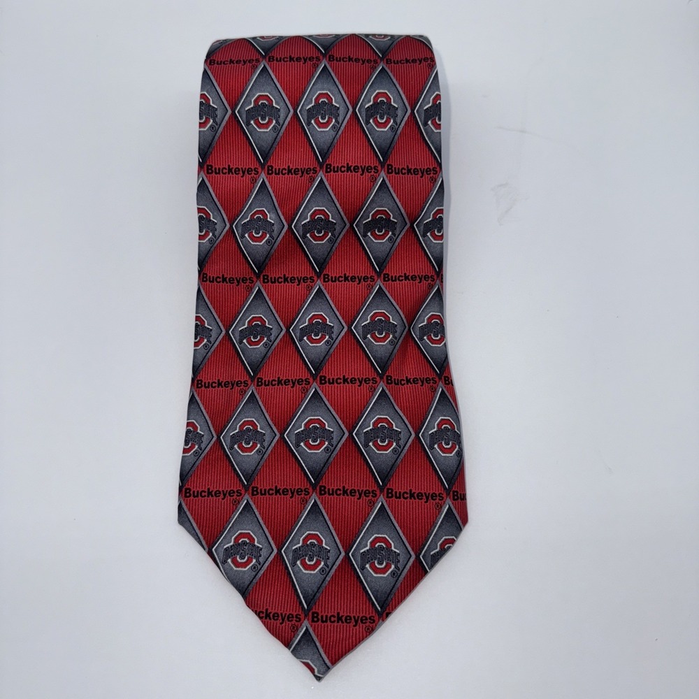 The Ohio State Buckeyes 100% Silk Men's Neck Tie Eagle Neckwear‎ Sports